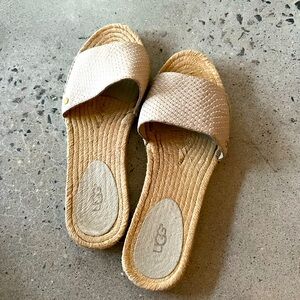 UGG Cherry Exotic Espadrille Sandal in Cream